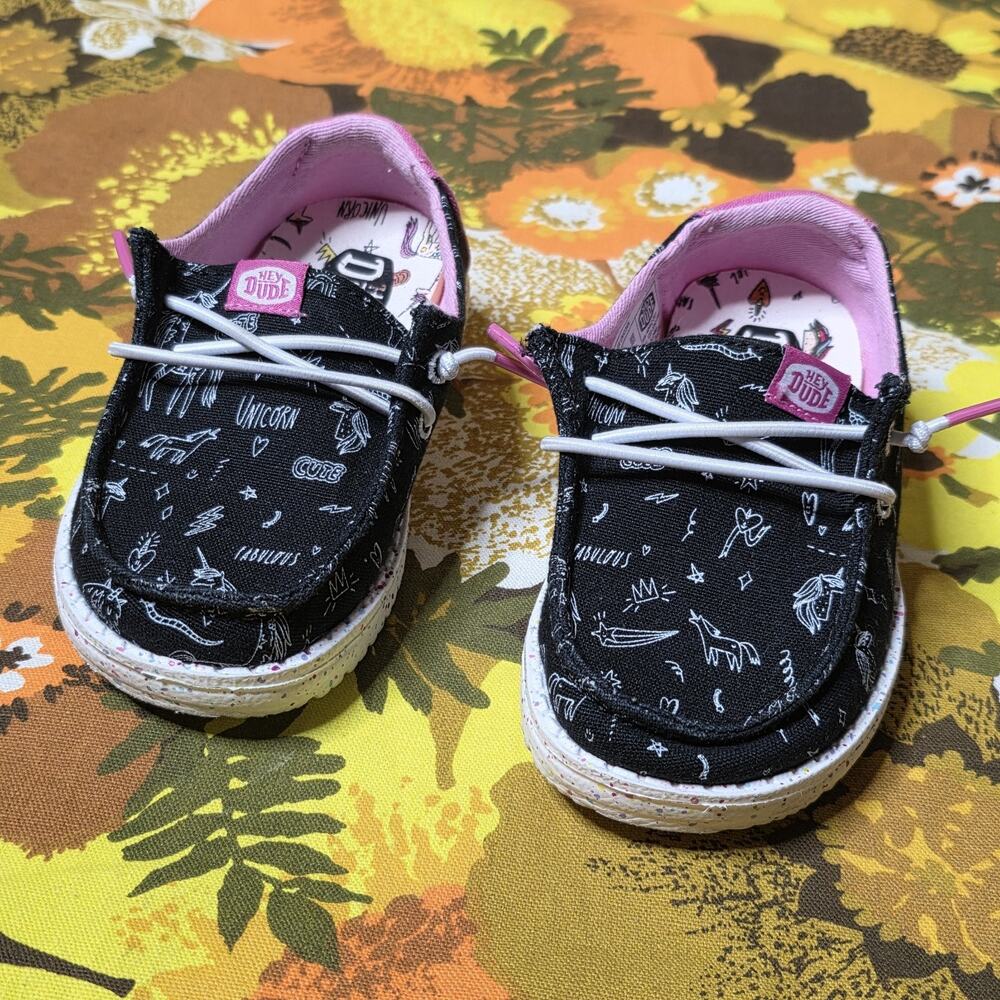 Hey Dude Wendy Toddler Unicorn Slip On Shoes Size US K8 - Picture 2 of 7